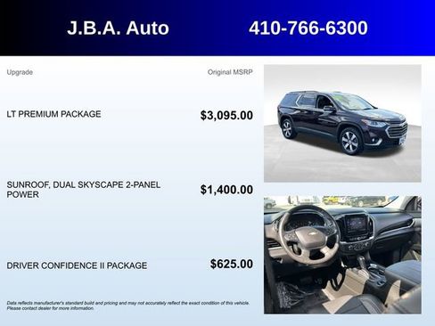 Used 2020 Chevrolet Traverse LT w/ LT Premium Package AWD/4WD image 5