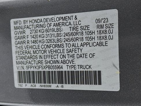 Certified 2023 Honda Ridgeline RTL image 31