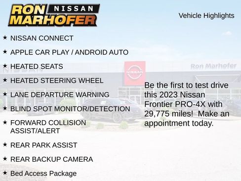 Used 2023 Nissan Frontier PRO-4X w/ Pro-4X Premium Package AWD/4WD image 2
