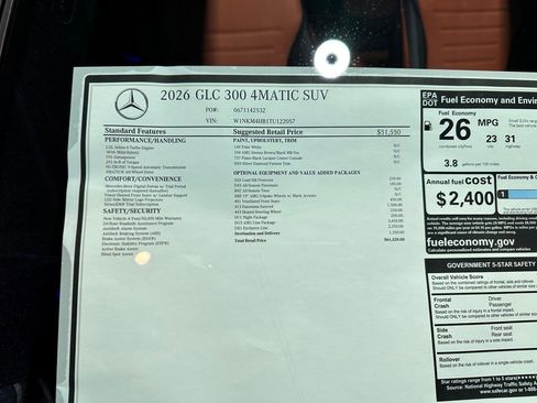 New 2026 Mercedes-Benz GLC 300 4MATIC image 17