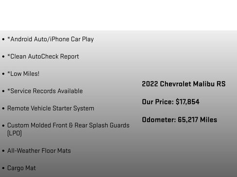 Used 2022 Chevrolet Malibu RS FWD image 12