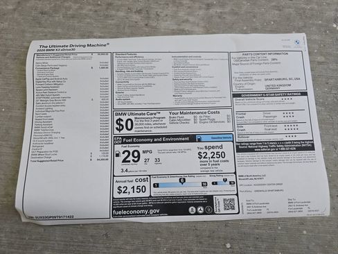 New 2026 BMW X3 xDrive30 w/ Convenience Package image 23