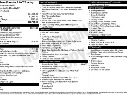 Used 2017 Subaru Forester 2.0XT Touring image 6