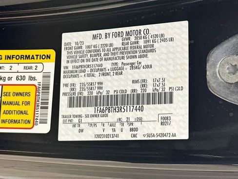 Certified 2024 Ford Mustang Coupe RWD image 20