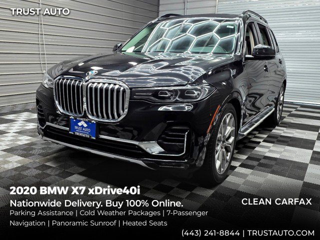 Used 2020 BMW X7 xDrive40i w/ Cold Weather Package AWD/4WD image 1