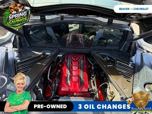 Used 2023 Chevrolet Corvette Stingray Premium Cpe w/ Engine Appearance Package RWD image 12