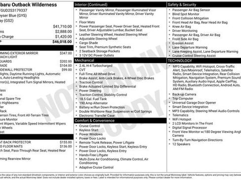 Certified 2025 Subaru Outback Wilderness AWD/4WD image 5