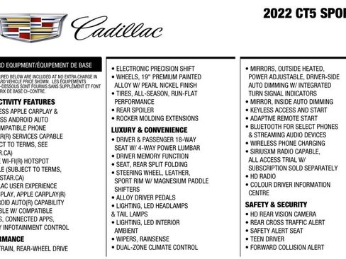 Used 2022 Cadillac CT5 Sport AWD/4WD image 4