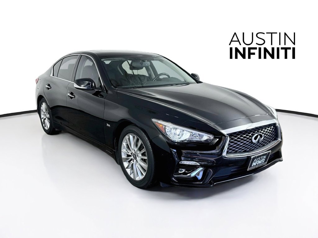 Certified 2019 INFINITI Q50 Luxe w/ Essential Package (3.0T Luxe) RWD image 1