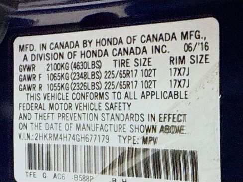 Used 2016 Honda CR-V EX-L image 32
