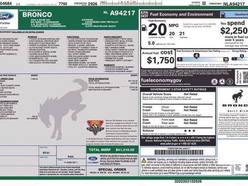 Certified 2022 Ford Bronco Big Bend AWD/4WD image 30