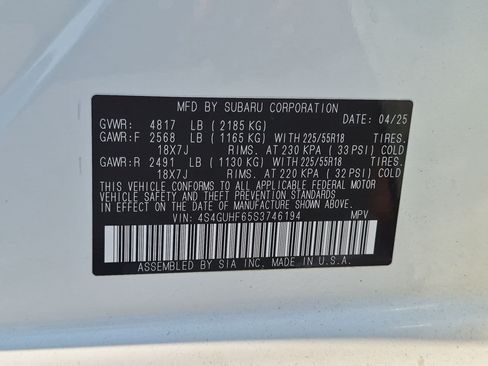 Certified 2025 Subaru Crosstrek 2.5i Sport AWD/4WD image 33