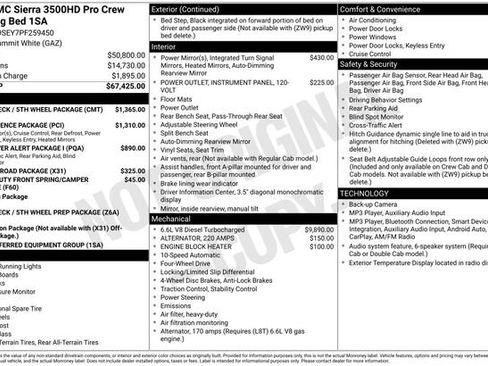 Used 2023 GMC Sierra 3500 Pro w/ Gooseneck/5TH Wheel Package AWD/4WD image 9