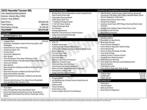 Used 2025 Hyundai Tucson SEL image 42