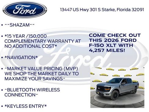 New 2026 Ford F150 XLT w/ FX4 Off-Road Package AWD/4WD image 5
