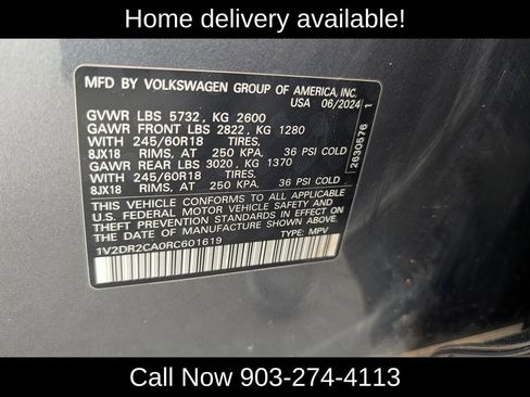 Used 2024 Volkswagen Atlas SE image 35