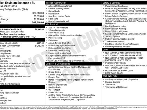 Used 2023 Buick Envision Essence w/ Sport Touring Package FWD image 35