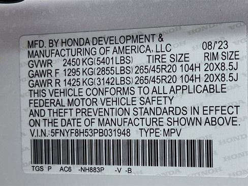 Certified 2023 Honda Passport EX-L image 35