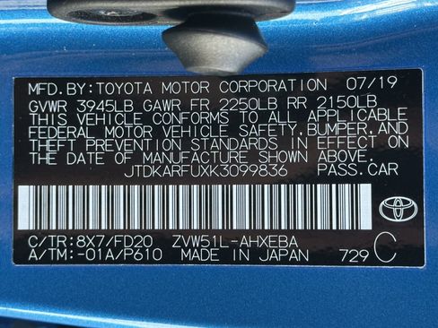 Used 2019 Toyota Prius LE image 20