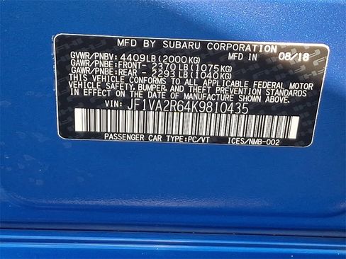 Used 2019 Subaru WRX STI image 29