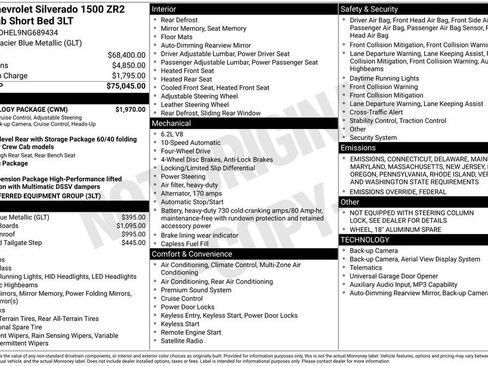 Used 2022 Chevrolet Silverado 1500 ZR2 w/ Technology Package image 43