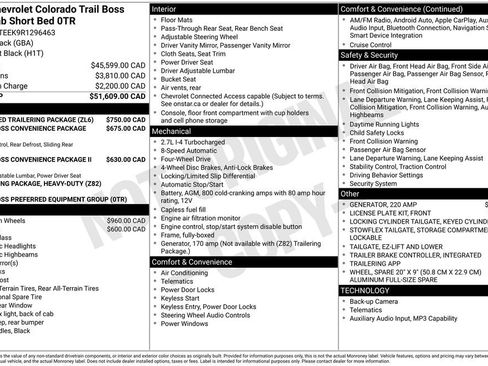Used 2024 Chevrolet Colorado Trail Boss w/ Advanced Trailering Package AWD/4WD image 2
