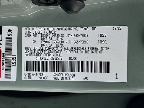 Used 2023 Toyota Tundra SR5 w/ TRD Off-Road Package AWD/4WD image 12