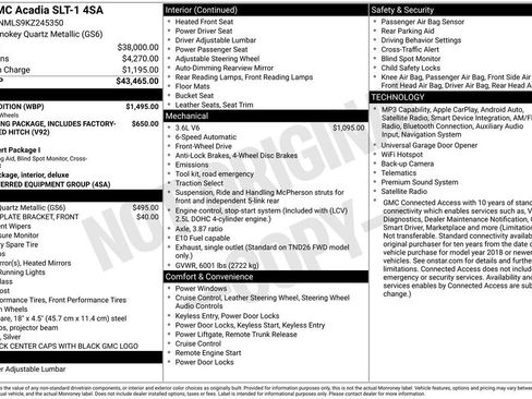 Used 2019 GMC Acadia SLT w/ Black Edition FWD image 10