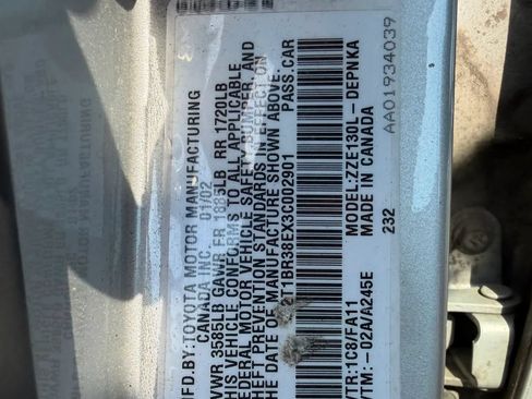 Used 2003 Toyota Corolla LE FWD image 19
