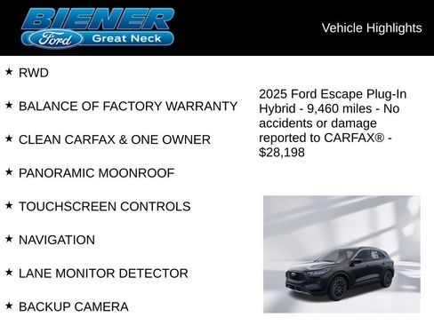 Used 2025 Ford Escape SE FWD image 9
