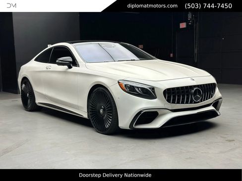 Used 2019 Mercedes-Benz S 63 AMG 4MATIC Coupe w/ Carbon Fiber Exterior Package image 9