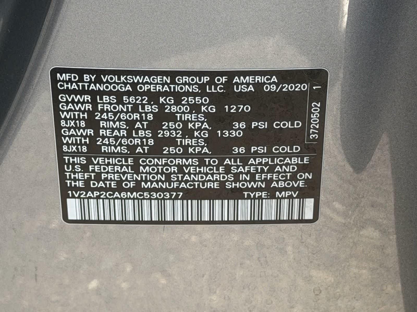 Used 2021 Volkswagen Atlas S FWD image 17
