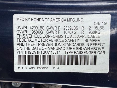 Used 2019 Honda Accord LX image 31