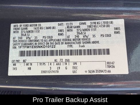 Used 2022 Ford F150 Lariat w/ Max Trailer Tow Package AWD/4WD image 37