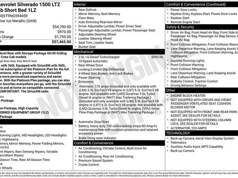 Used 2022 Chevrolet Silverado 1500 LTZ RWD image 6