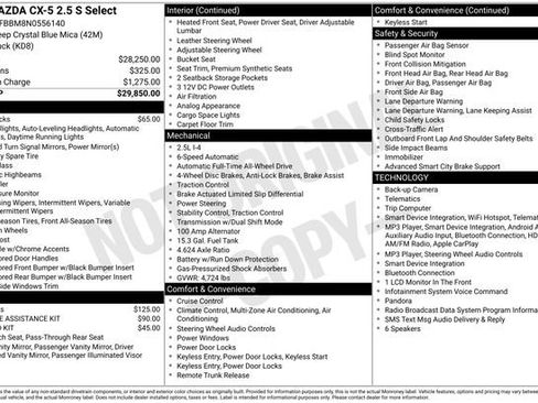 Certified 2022 MAZDA CX-5 AWD 2.5 S w/ Select Package image 29