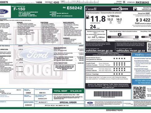 Used 2024 Ford F150 XLT w/ Equipment Group 302A MID AWD/4WD image 2