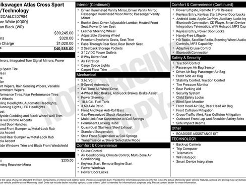 Used 2020 Volkswagen Atlas Cross Sport SE image 36