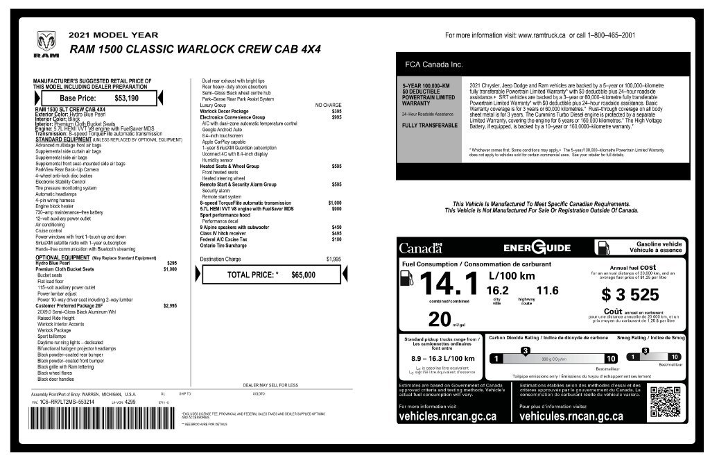 Used 2021 RAM 1500 Warlock AWD/4WD image 8