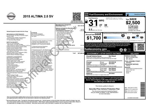 Used 2015 Nissan Altima 2.5 SV w/ Convenience Package image 38