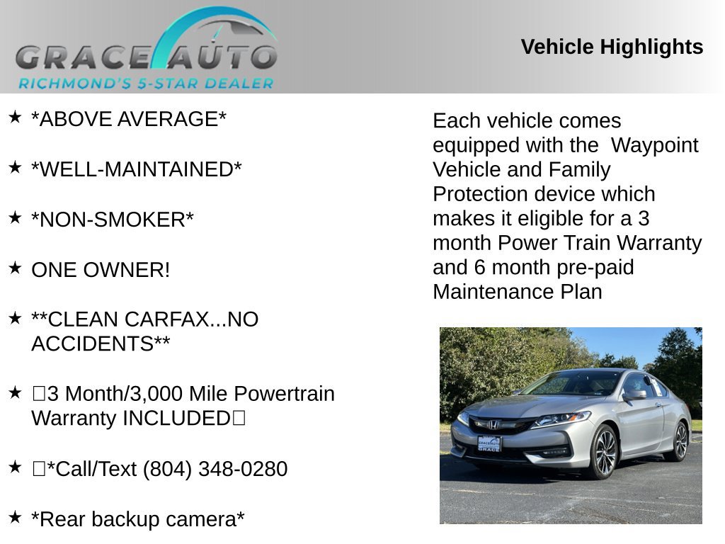 Used 2016 Honda Accord EX-L image 2