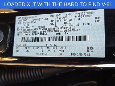 Used 2025 Ford F150 XLT w/ Equipment Group 301A Standard AWD/4WD image 27