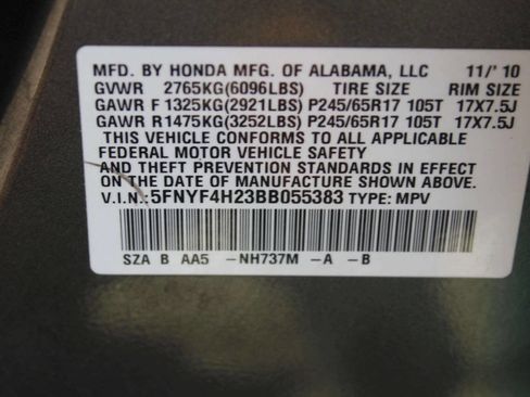 Used 2011 Honda Pilot LX image 9