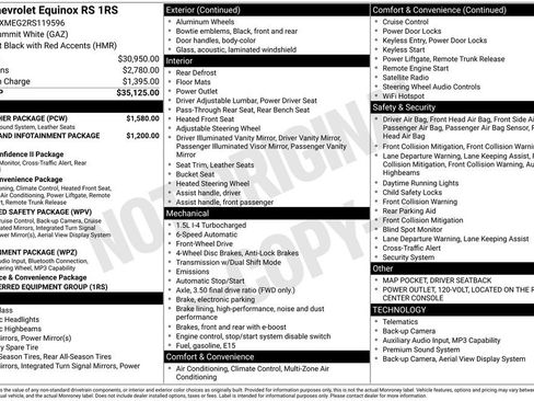 Used 2024 Chevrolet Equinox RS w/ RS Leather Package FWD image 6