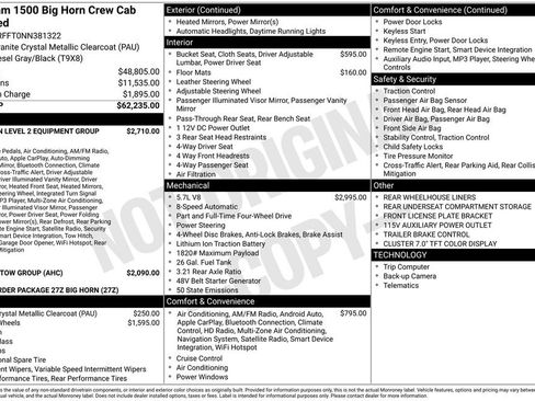 Used 2022 RAM 1500 Big Horn AWD/4WD image 30