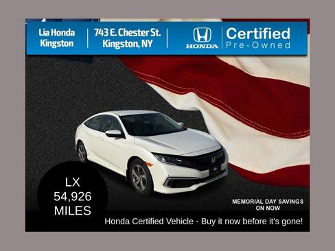Certified 2019 Honda Civic LX image 1