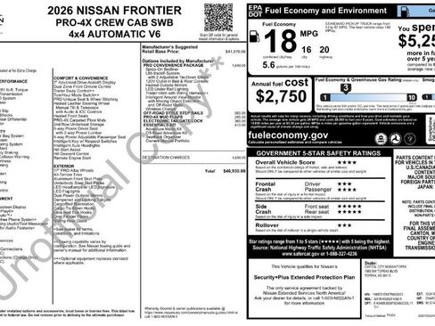 New 2026 Nissan Frontier PRO-4X image 32
