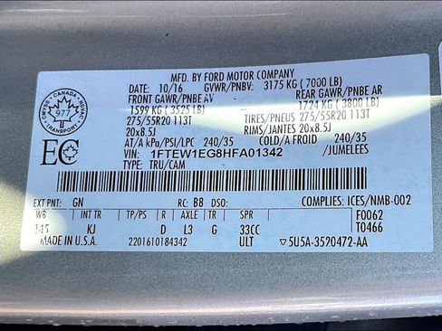 Used 2017 Ford F150 King Ranch w/ Equipment Group 601A Luxury image 37