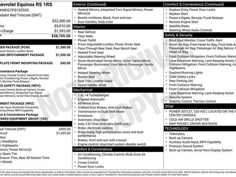 Used 2023 Chevrolet Equinox RS w/ RS Leather Package AWD/4WD image 4
