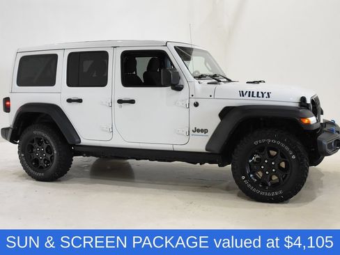 Used 2023 Jeep Wrangler Unlimited w/ Sun & Screen Package AWD/4WD image 3